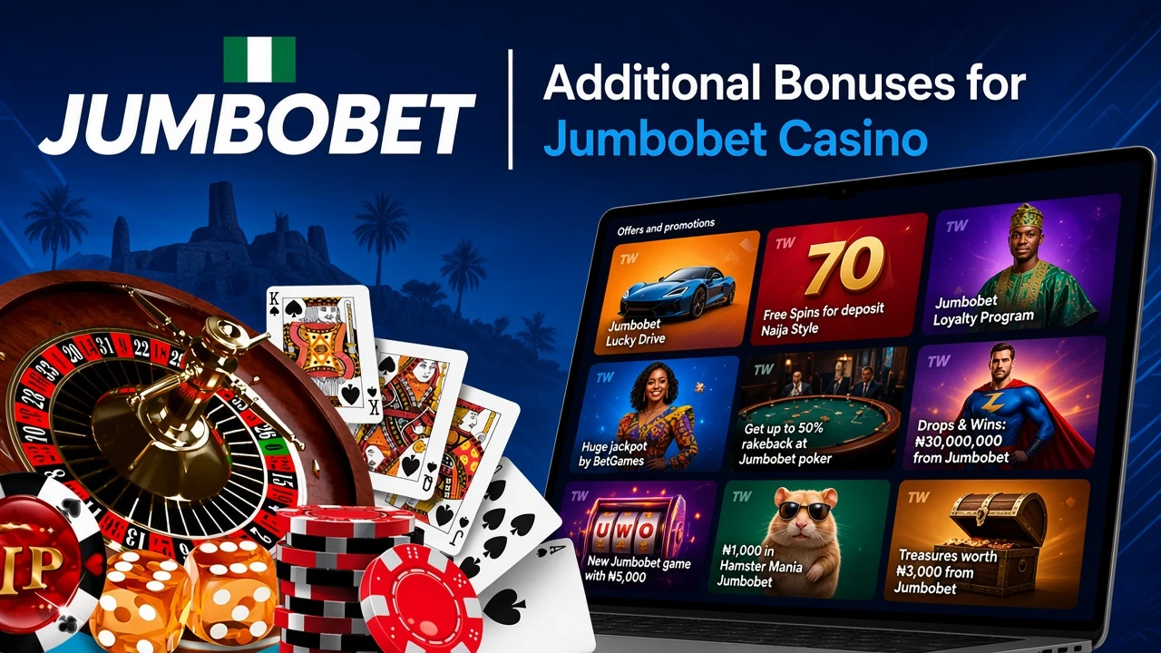 Mobile app showing casino game offers like loyalty program and free spins with poker chips and cards