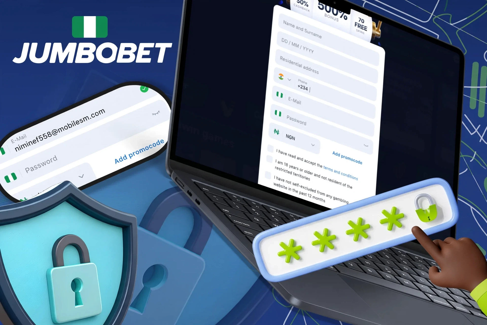 Instructions on how to create a strong and secure password to protect your account